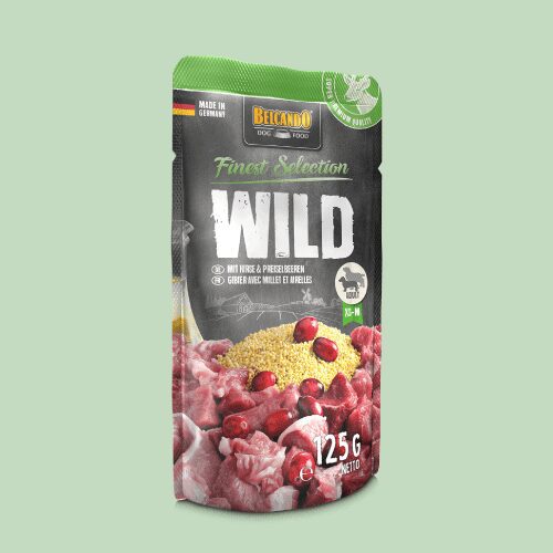 BELCANDO WILD POUCH Belcando Venado con Mijo y Arándanos, 125 Gr.