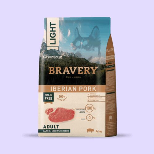 Bravery light cerdo ibérico perro adulto raza mediana grande