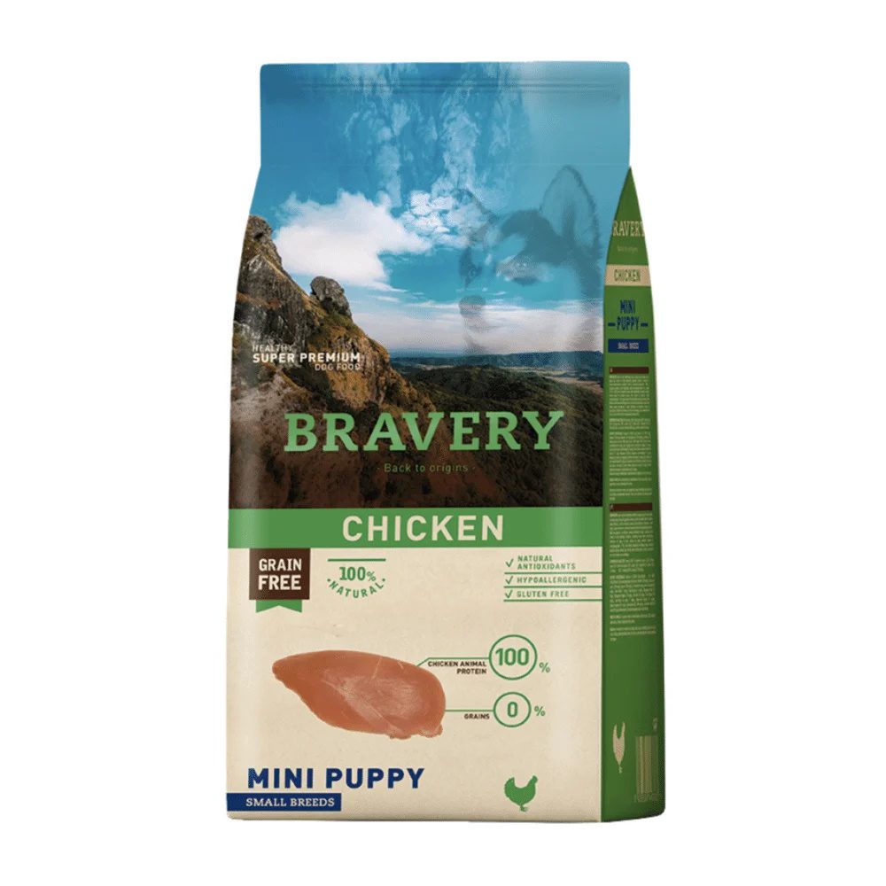 Bravery pollo perro cachorro raza pequeña