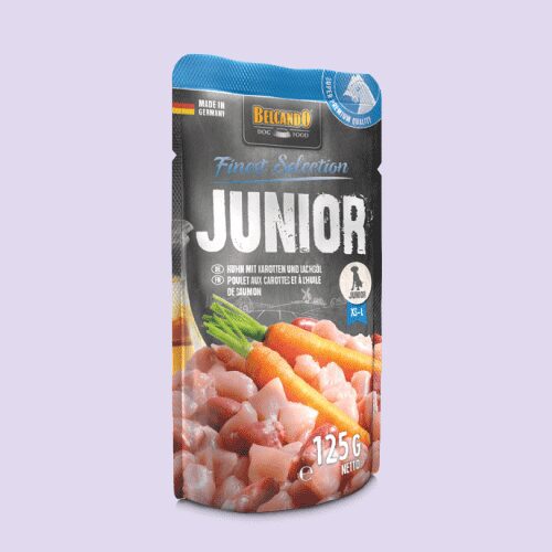 JUNIOR-1 Belcando Junior Pollo con Zanahorias, 125 Gr