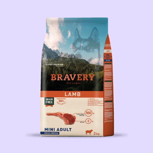 LAMB-MINIADULTO-2KG.png Bravery cordero perro adulto raza pequeña