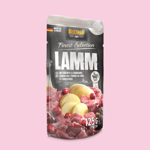 LAMM-1 Belcando Cordero con Patatas y Arándanos, 125 Gr.