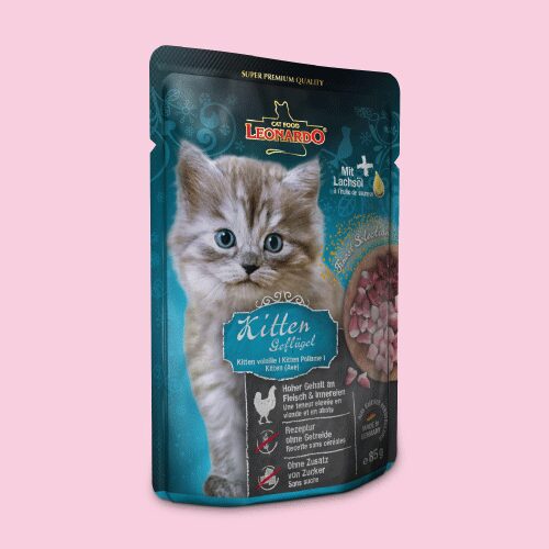Leonardo-Pouch-Kitten-Poultry-85-g-1 Leonardo Pouch Kitten Poultry, 85 g