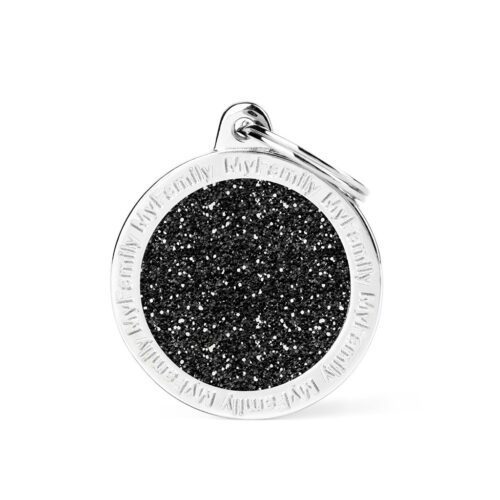 MY FAMILY - BIG CIRCLE GLITTER BLACK My Family Big Circle Glitter Black