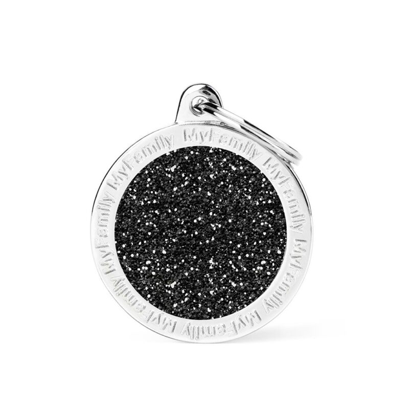 MY FAMILY - BIG CIRCLE GLITTER BLACK My Family Big Circle Glitter Black