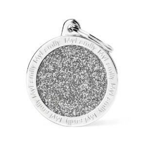 MY FAMILY - BIG CIRCLE GLITTER GREY My Family Big Circle Glitter Grey
