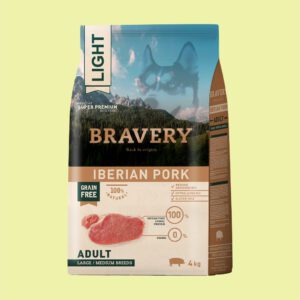 light-iberian-pork-adult-4kg Bravery light cerdo ibérico perro adulto raza mediana grande
