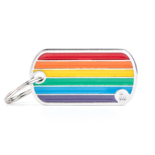 MY-FAMILY-rainbow-flag-id-tag MY FAMILY - RAINBOW FLAG