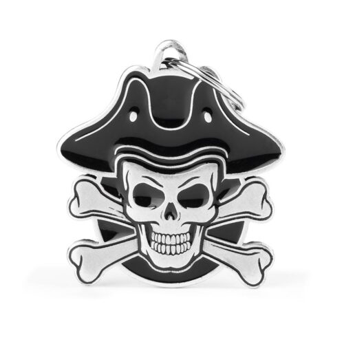 My-family-pirate-skull-id-tag MY FAMILY - PIRATE SKULL