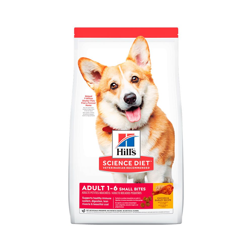 HILLS ADULT SMALL BITES 4.5 LB - 2 KG