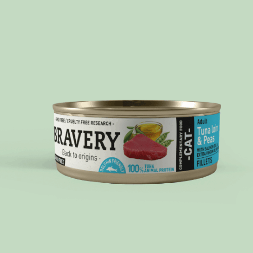Bravery Tuna Loin and Peas Adult Cat 70 g