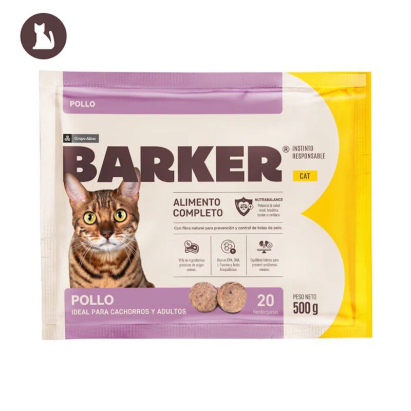Alimento-Pollo-Cat_d457da93-b77d-48db-b779-6792711601ef Barker Hamburguesas para Gatos, Pollo 20 u