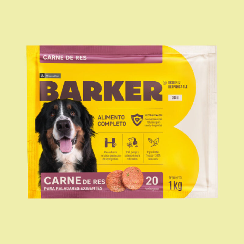 Barker Hamburguesas para Perros, Carne de Res 20 u