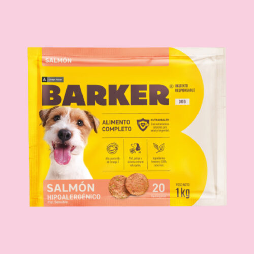 Barker Hamburguesas para Perros, Salmón 20 u
