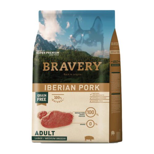 Bravery-Iberian-Pork-Adult-medium-large-Breeds-Adultos-de-razas-medianas-y-grandes1 Bravery cerdo ibérico perro adulto raza mediana grande