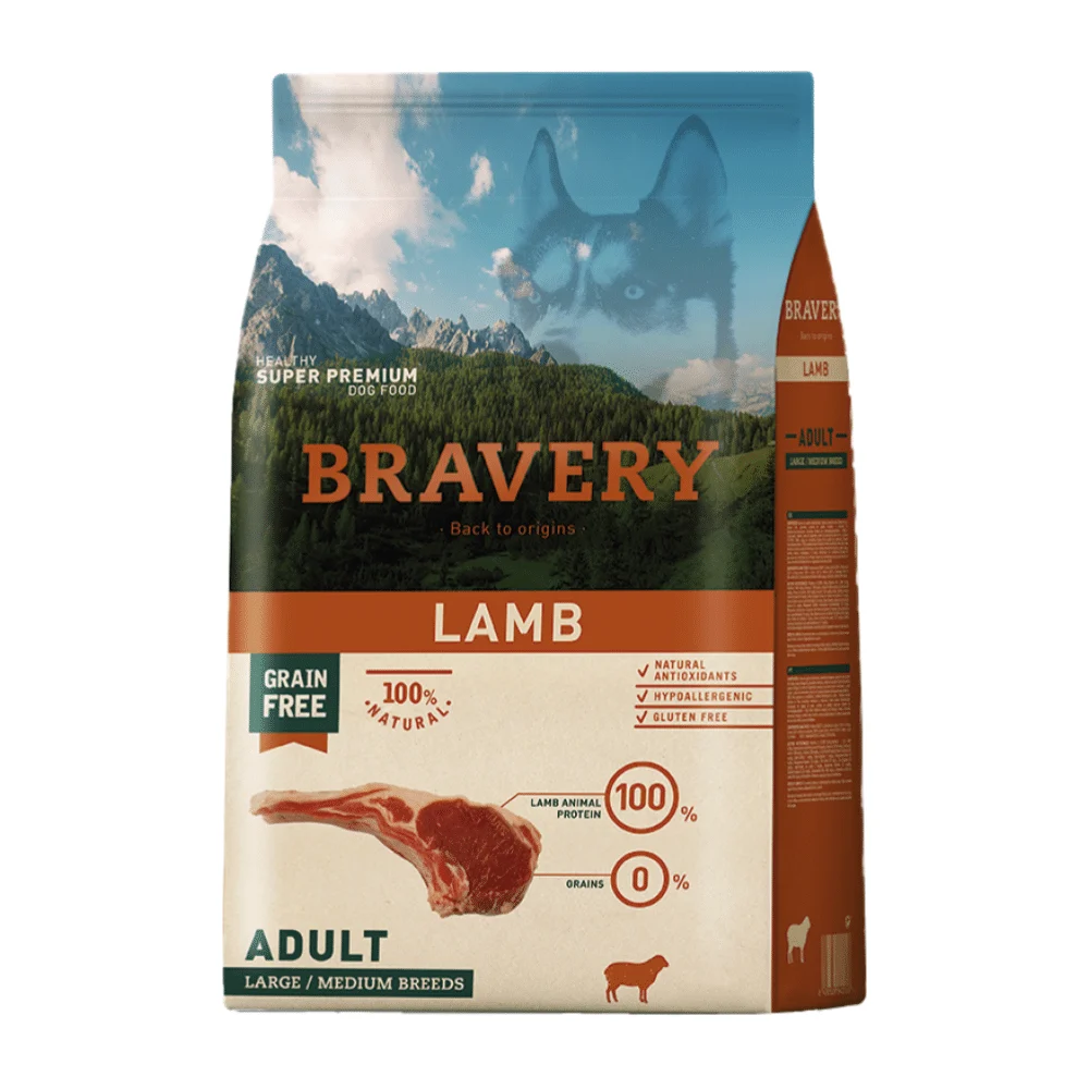 Bravery cordero perro adulto raza mediana grande