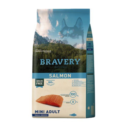 Bravery-Salmon-Mini-Adult-Small-Breeds-Adultos-de-razas-pequenas1 Bravery salmón perro adulto raza pequeña