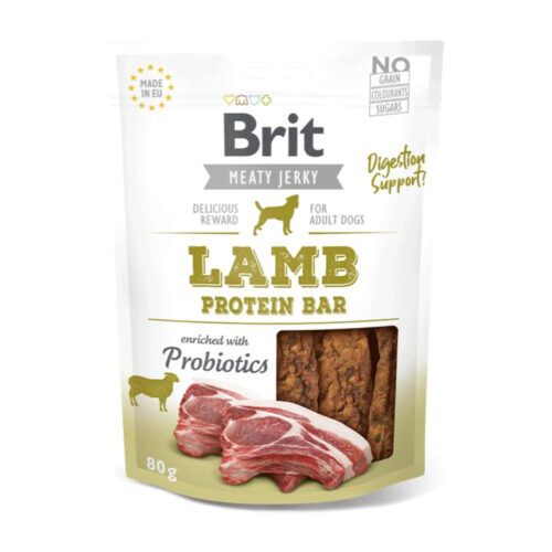 Brit-Jerky-Snack-Lamb-80gr-Snack-para-perros Brit Jerky Snack Lamb Protein Bar 200 g