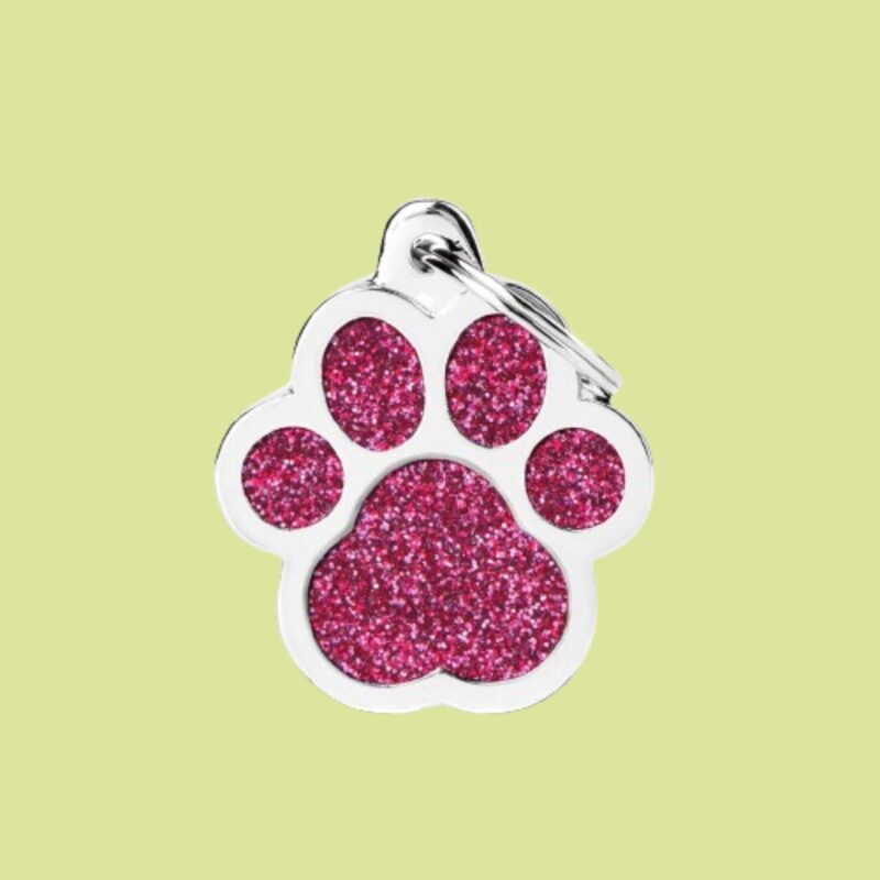 My Family Paw Glitter Pink