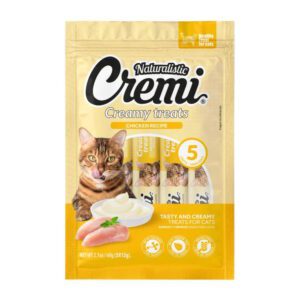Cremi-Chicken-Recipe-x-5-Snack-cremoso-para-gatos CREMI CREAMY TREATS CHICKEN RECIPE, 60g