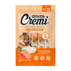 Cremi-Salmon-Tuna-Recipe-x-5-Snack-cremoso-para-gatos Cremi salmón y atún 60g snacks cremoso para gatos