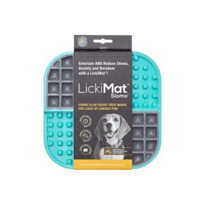 LM3001TQ-CR-1 LickiMat Slomo Turquoise Dog