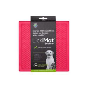 LM9002PK-DR-1 LickiMat Soother Pink Dog