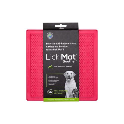 LM9002PK-DR-1 LickiMat Soother Pink Dog
