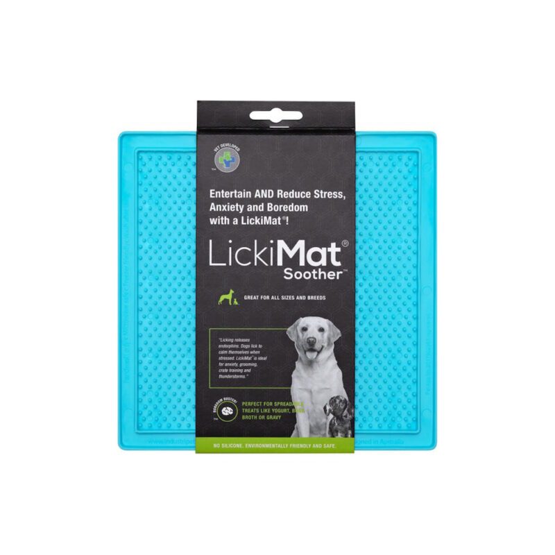 LM9002TQ-DR-1 LickiMat Soother Turquoise Dog