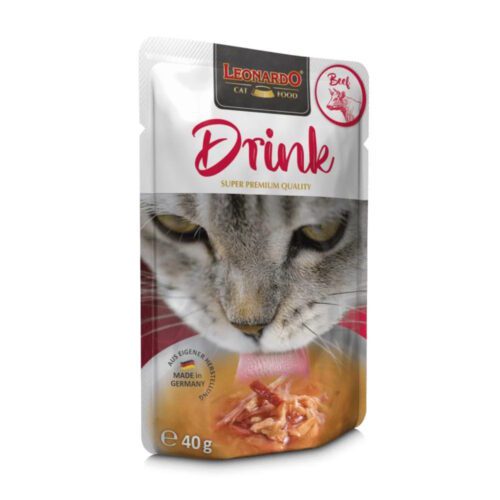 Leonardo-Drink-con-Res-Alimento-complementario-Gatos-Adultos Leonardo Drink Beef, 40 g