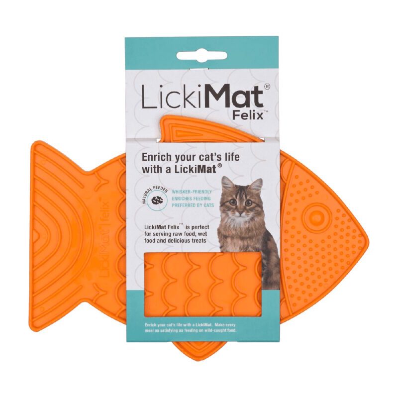 LickimatCatFelixorange LickiMat Felix Orange