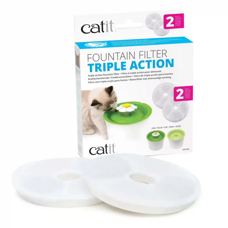 Cat It Filtro Fuente De Agua (2 Pack)