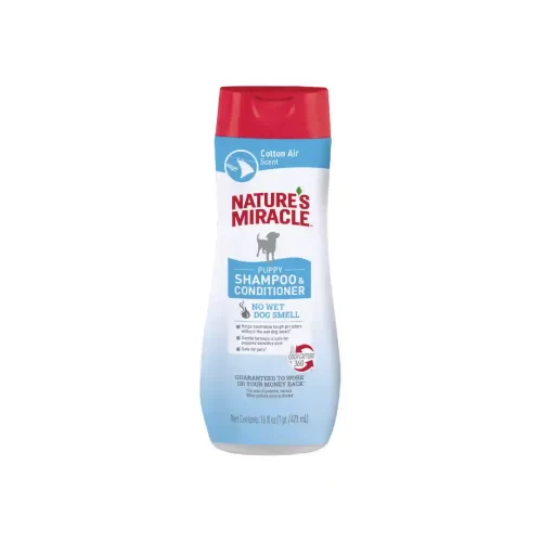 NATURES MIRACLE PUPPY SHAMPOO & CONTIDIONER 473 ML