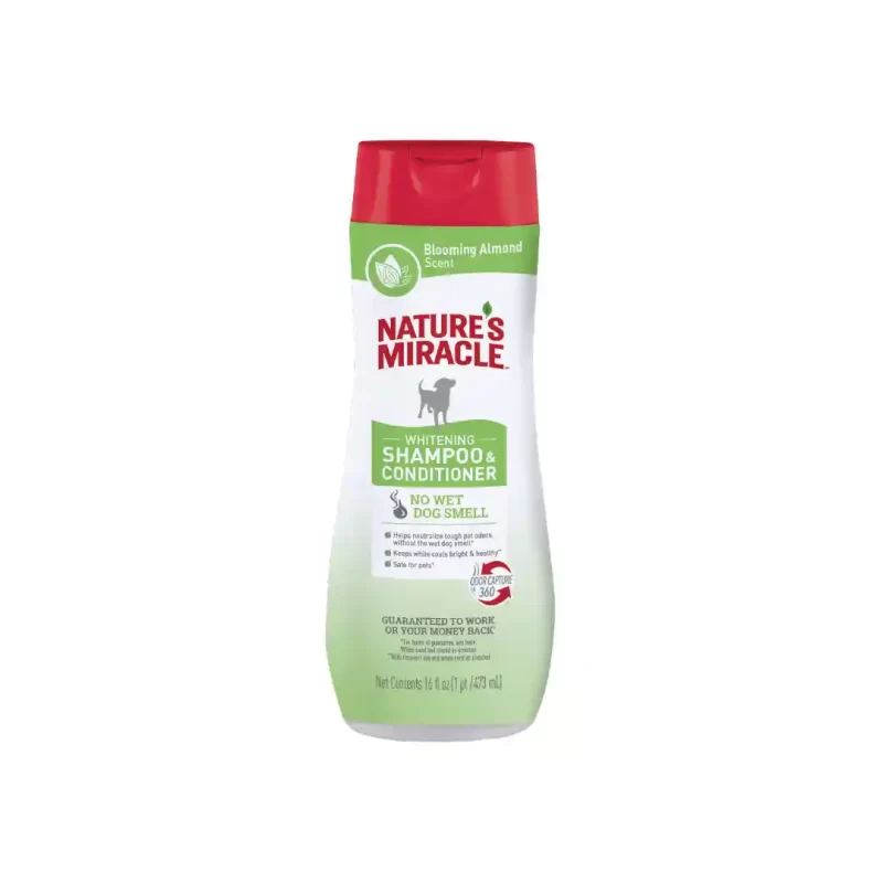 NATURES MIRACLE WHITE SHAMPOO & CONDITIONER 473 ml
