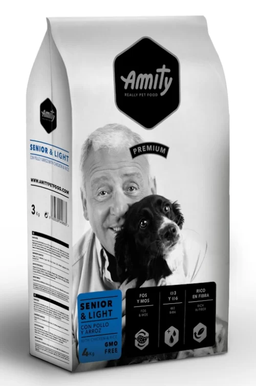 Amity premium perro senior light todas las razas 4kg