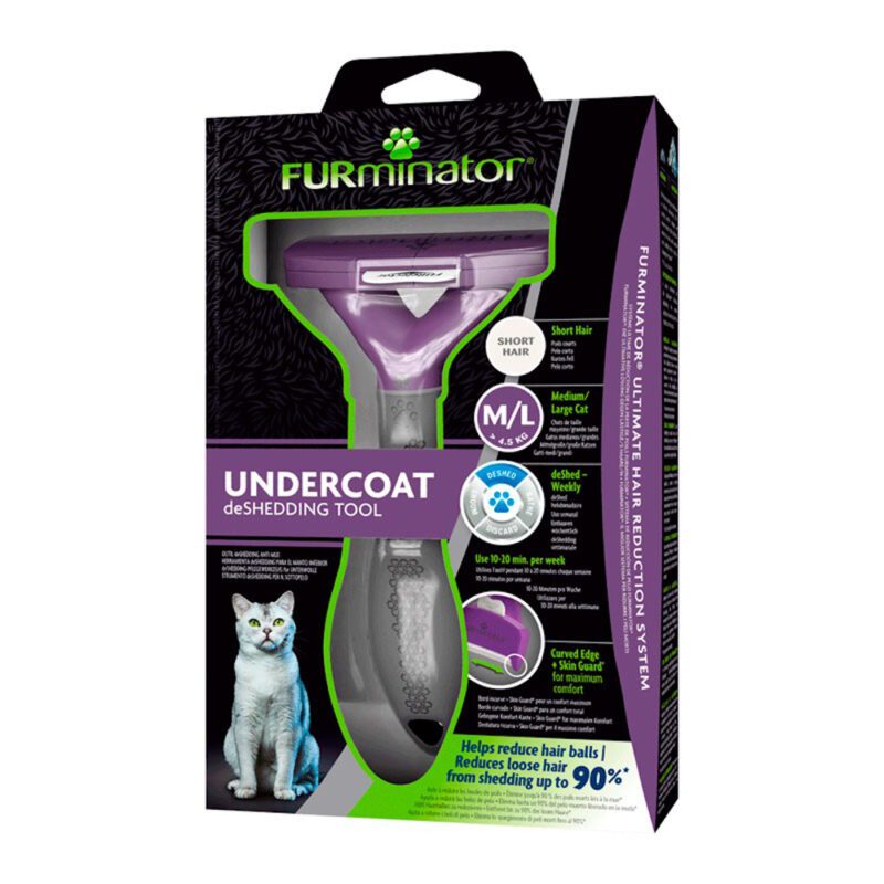 furminator-gato-mediano-pelo-corto FURminator Undercoat MD/LG Cat Short Hair