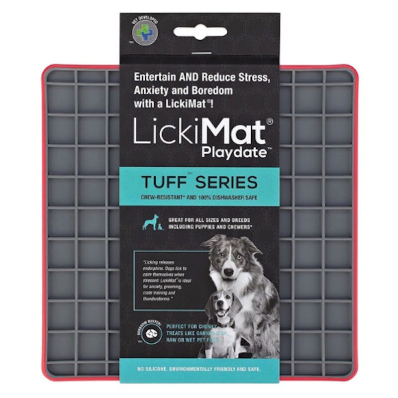 getimage LickiMat Tuff Playdate Red Dog