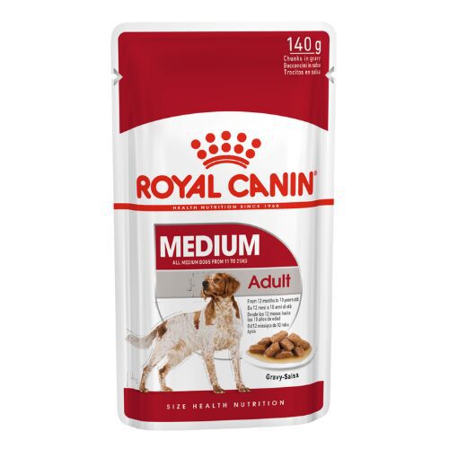 Size-Health-Nutrition-Medium-Adult-Canine-Wet-Pouch-10X140G Royal Canin Size Health Nutrition Medium Adult Canine Wet Pouch 10X140G