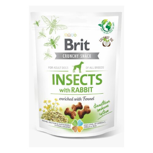 Brit-Crunchy-Snack-Insects-With-Rabbit-200-GR Brit Crunchy Snack Insects With Rabbit 200 GR