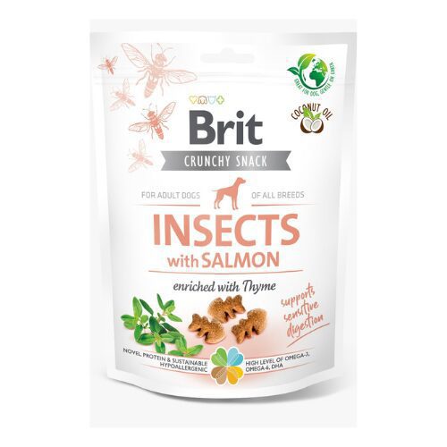 Brit-Crunchy-Snack-Insects-With-Salmon-200-GR Brit Crunchy Snack Insects With Salmon 200 GR