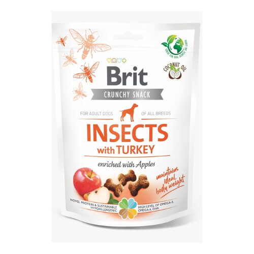 Brit-Crunchy-Snack-Insects-With-Turkey-200-GR Brit Crunchy Snack Insects With Turkey 200 GR
