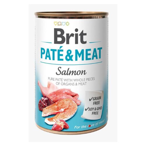 Brit-Pate-Meat-Salmon-400-GR- Brit Pate & Meat Salmon 400 GR