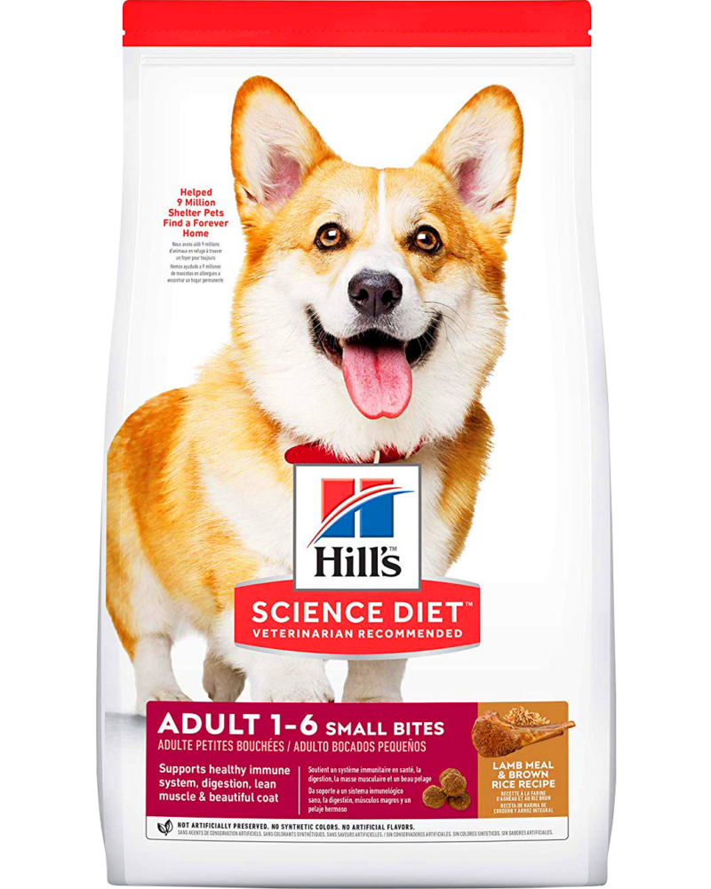 HILLS Adult Lamb & Rice Small Bites 4.5 lb (2 kg)