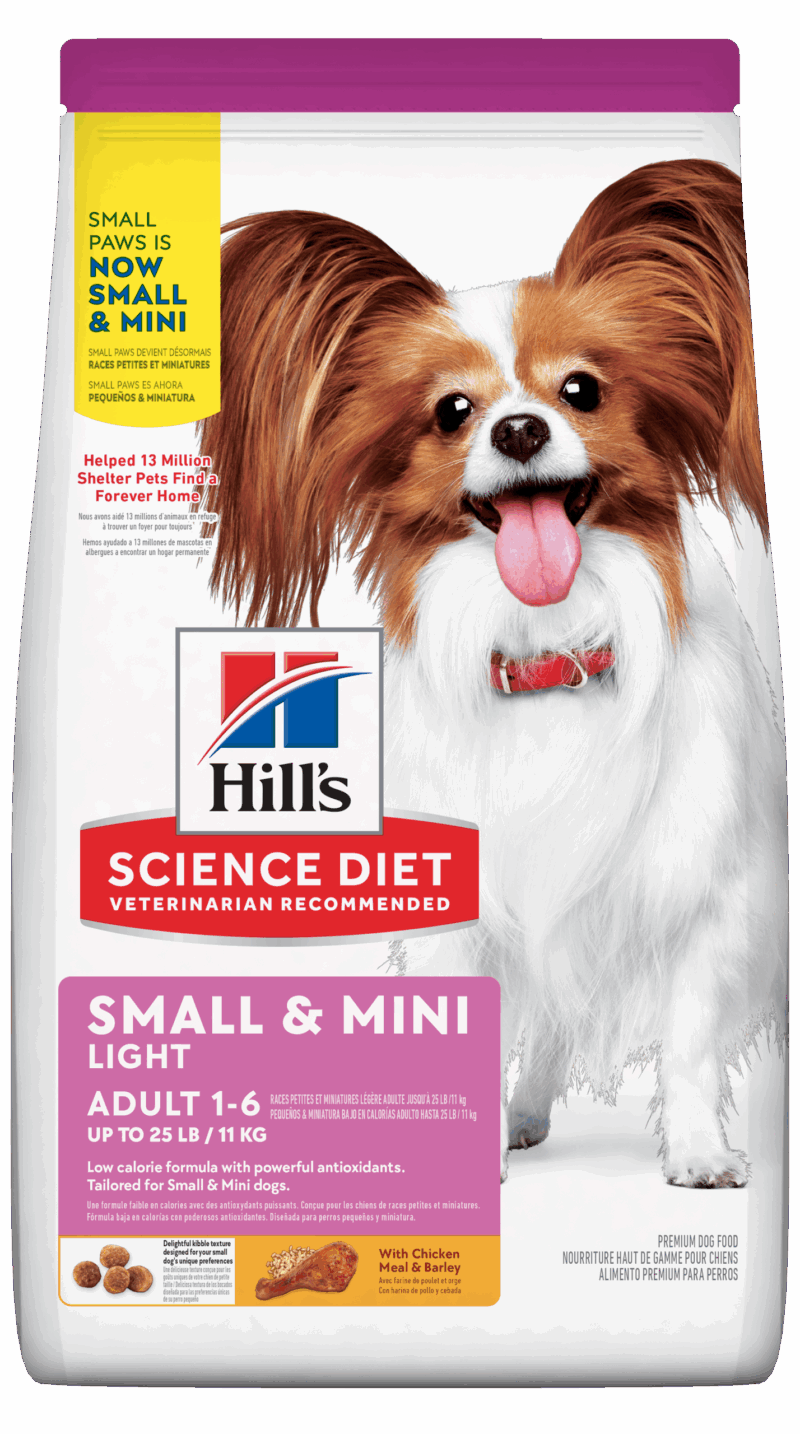 HILLS ADULT LIGHT SMALL & MINI 4.5 LB - 2KG