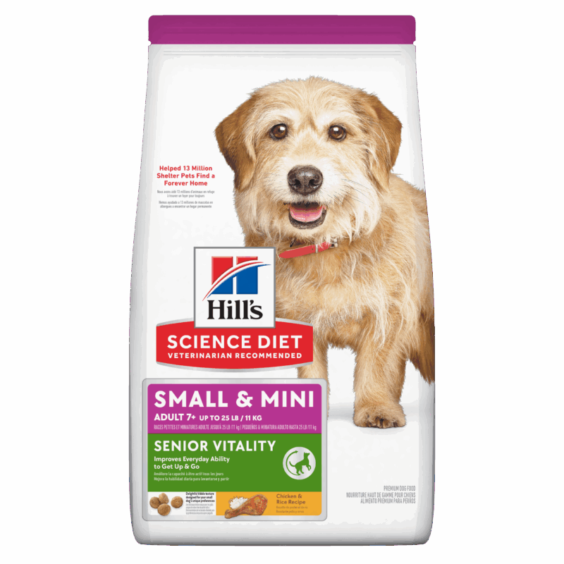 HILLS ADULT 7+ SENIOR VITALITY SMALL & MINI 3.5 lb-1.6KG