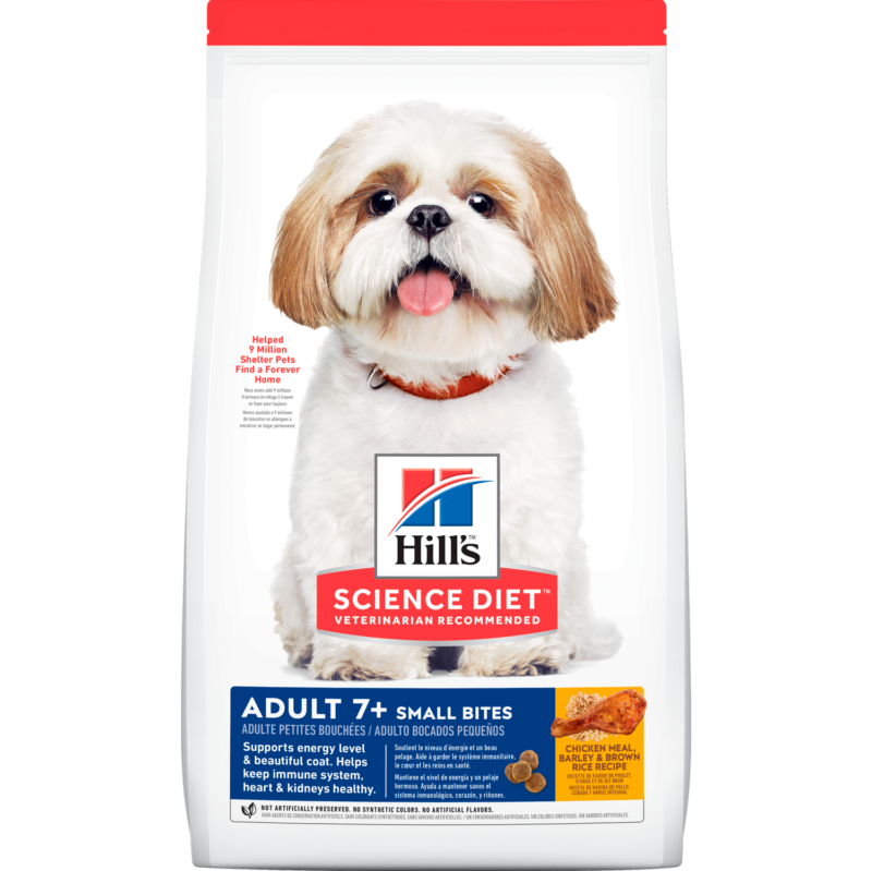 HILLS Adult 7+ Small Bites 4.5 lb (Senior 2 kg)