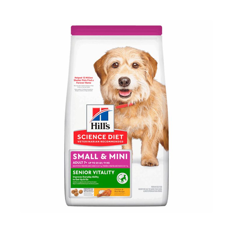HILLS-ADULT-7+-SENIOR-VITALITY-SMALL-&-MINI-3.5-lb-1.6KG Hills Adult 7+ Senior Vitality Small y Mini 3.5 lb-1.6KG