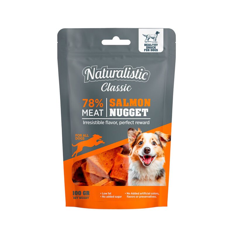 NATURALISTIC-CLASSIC-SALMON-NUGGETS-100-GRS Naturalistic Classic Salmon Nuggests 100 GRS snack para perro