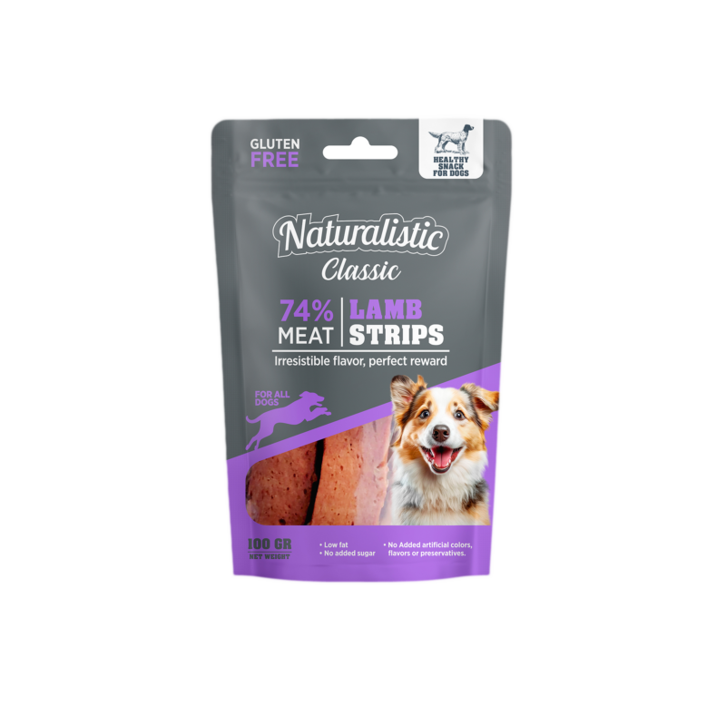 NATURALISTIC CLASSIC LAMB STRIPS 100 GRS