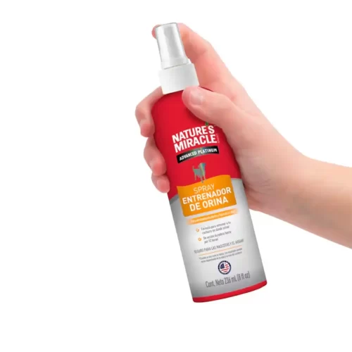 NATURES MIRACLE ADVANCED PLATINUM SPRAY ENTRENADOR DE ORINA 236ML
